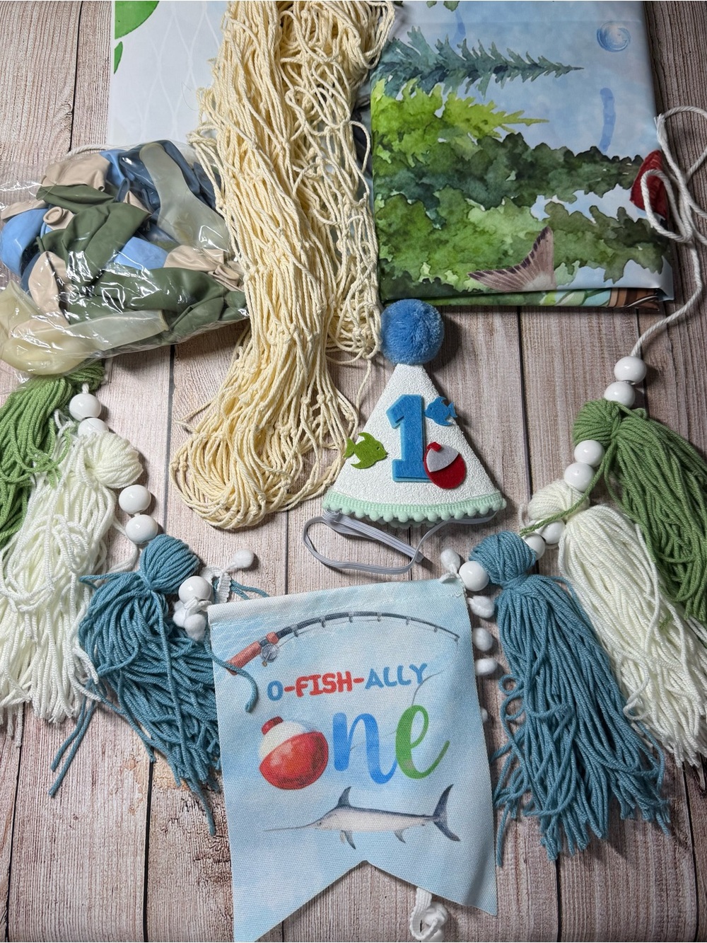 O fish ally one birthday decorations